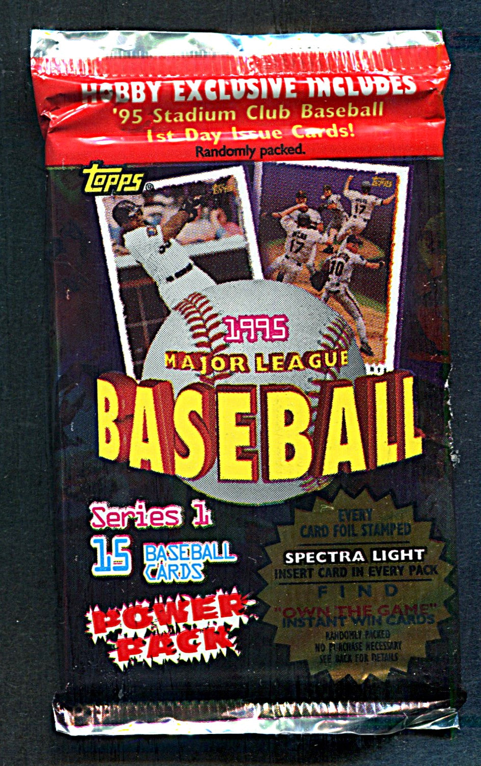 1995 Topps Baseball Unopened Series 1 Pack (Hobby) (15)