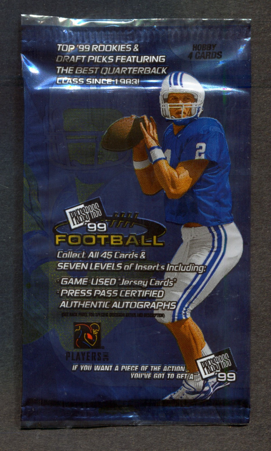 1999 Press Pass Football Unopened Pack (Hobby) (4)