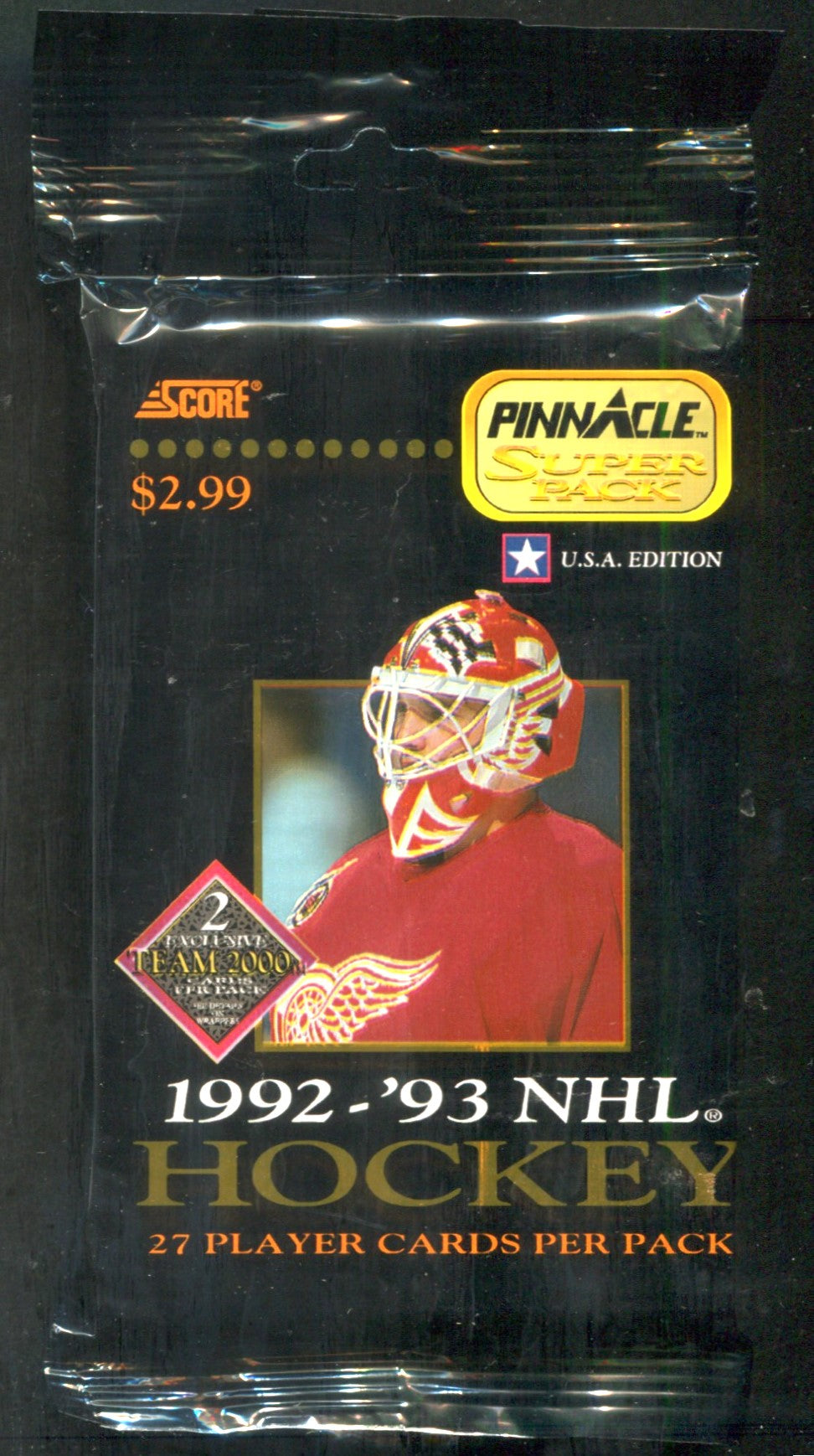 1992/93 Pinnacle Hockey Unopened Super Pack (U.S.A) (Pre-Priced) (27)