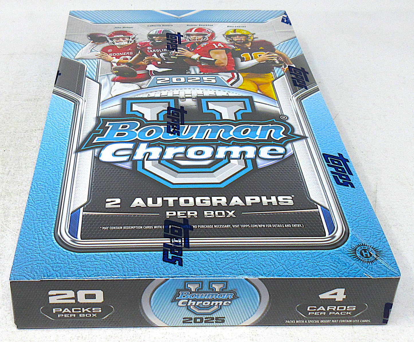 2025 Bowman Chrome University Football Box (Hobby) (20/4)