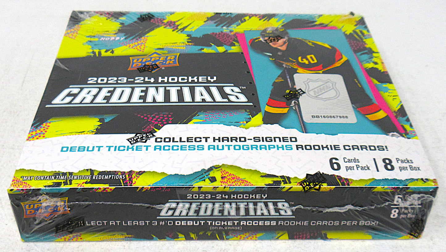 2023/24 Upper Deck Credentials Hockey Box (Hobby) (8/6)