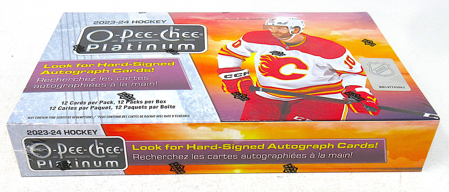 2023/24 Upper Deck OPC O-Pee-Chee Platinum Hockey Box (Hobby) (12/12)