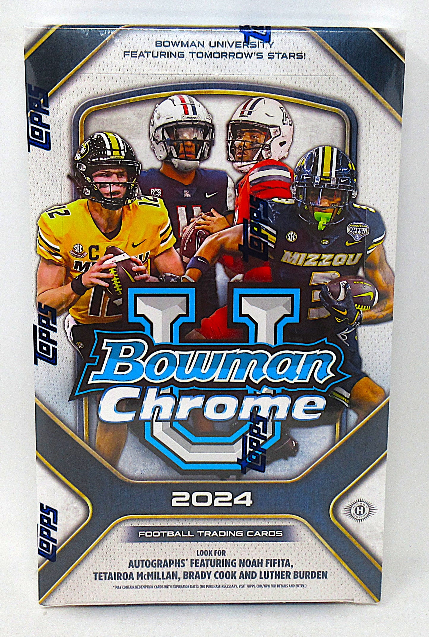 2024 Bowman Chrome University Football Box (Hobby) (24/4)