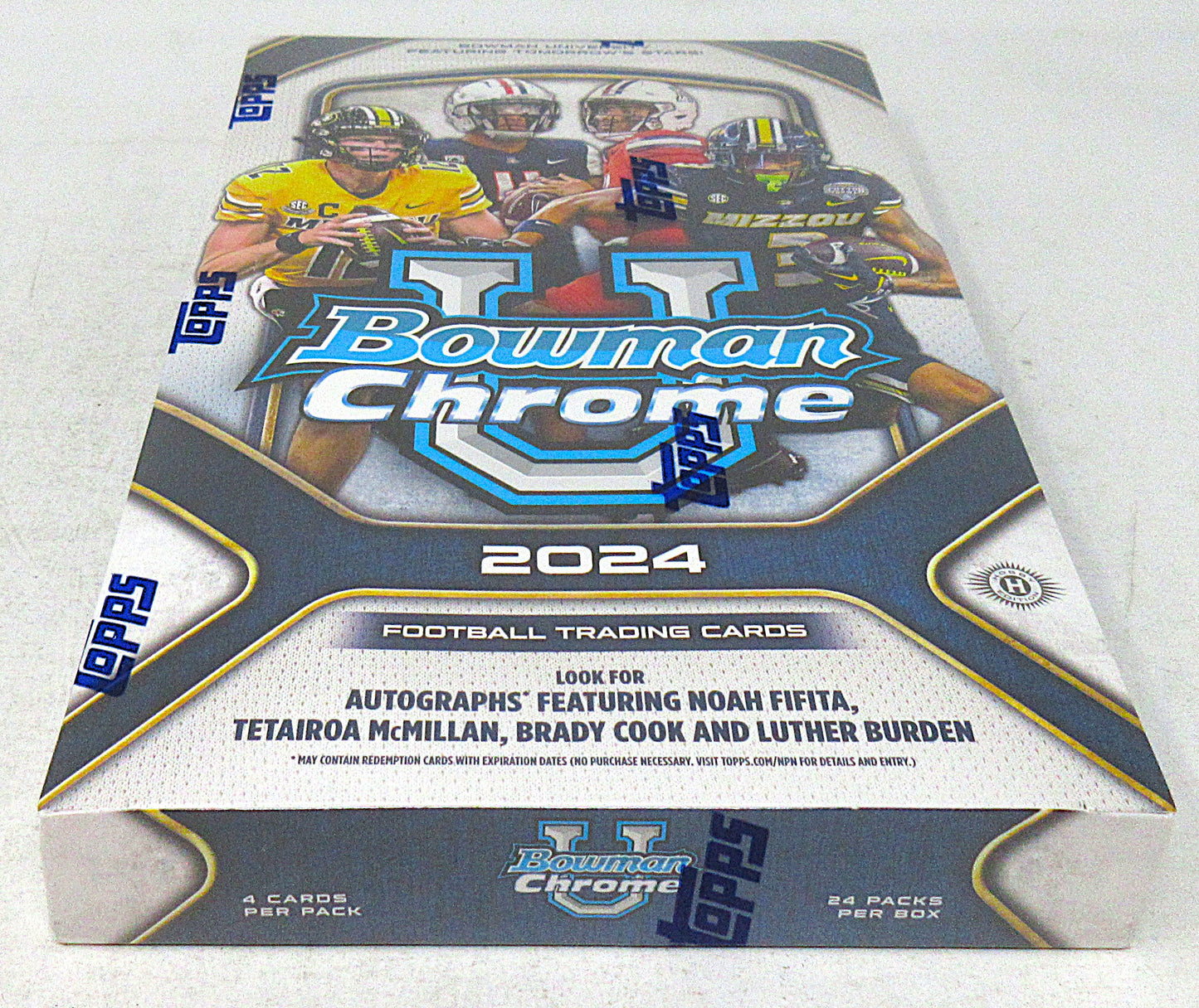 2024 Bowman Chrome University Football Box (Hobby) (24/4)