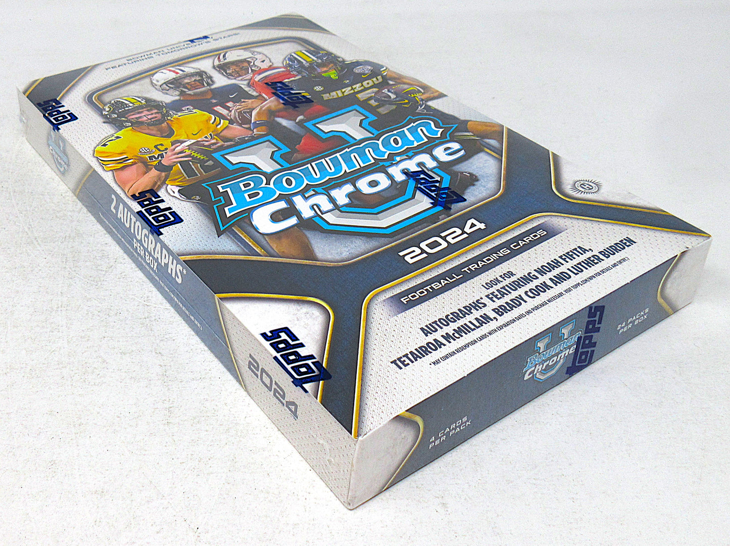 2024 Bowman Chrome University Football Box (Hobby) (24/4)