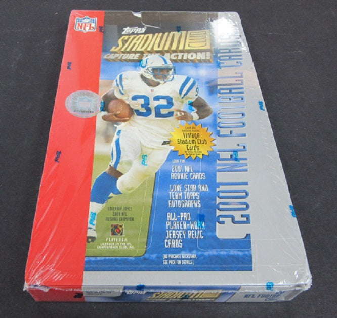 2001 Topps Stadium Club Football Box (Retail) (24/6)