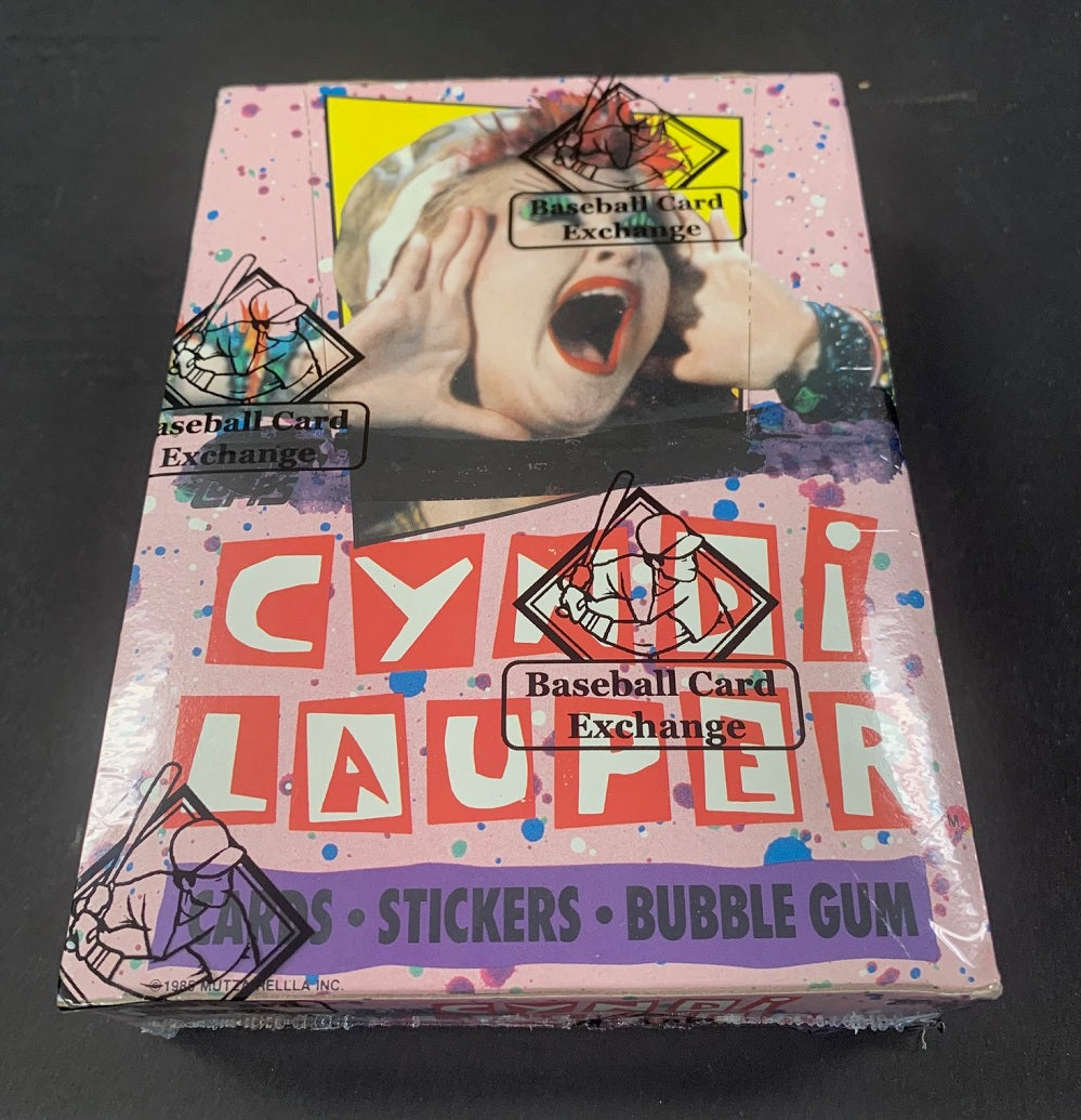 1985 Topps Cyndi Lauper Unopened Wax Box (X-Out) (BBCE)