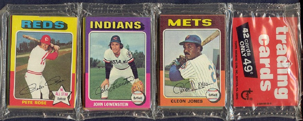 1975 Topps Baseball Unopened Rack Pack