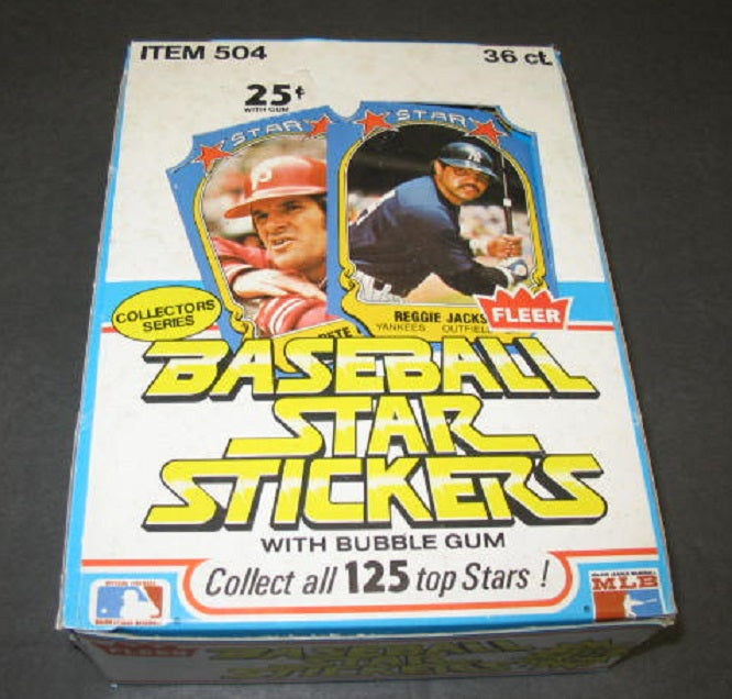 1981 Fleer Baseball Star Stickers Unopened Wax Box
