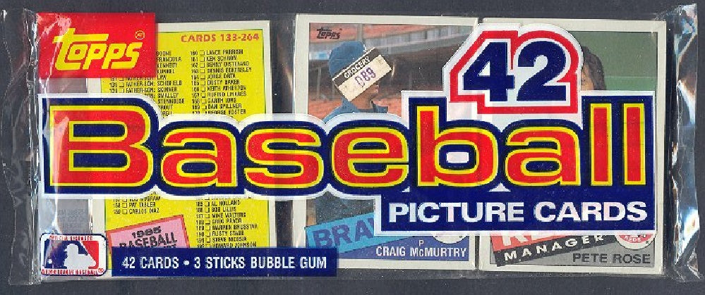 1985 Topps Baseball Unopened Grocery Rack Pack