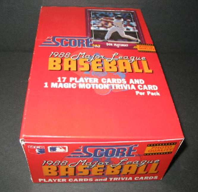 1988 Score Baseball Box