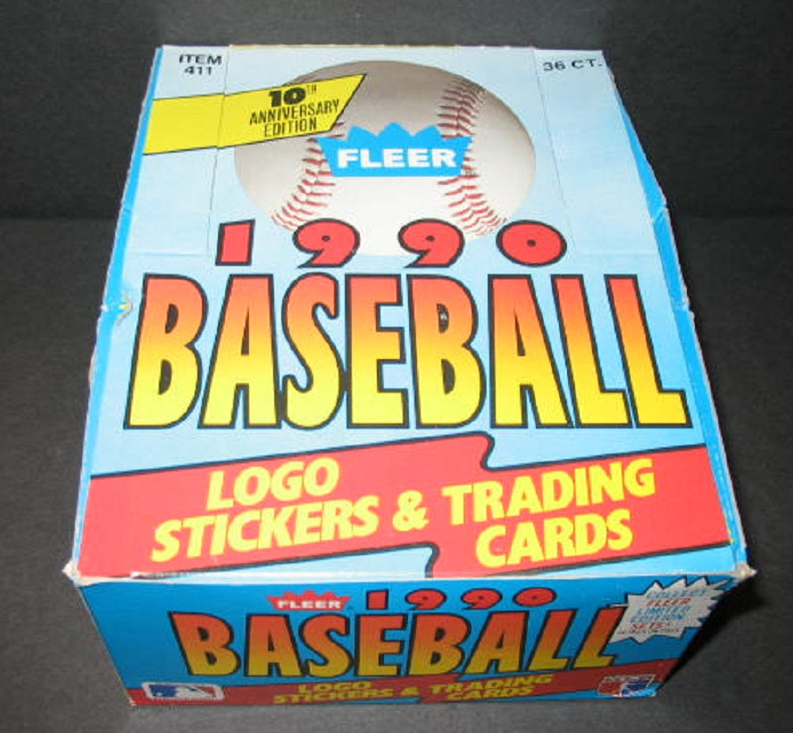 1990 Fleer Baseball Unopened Wax Box