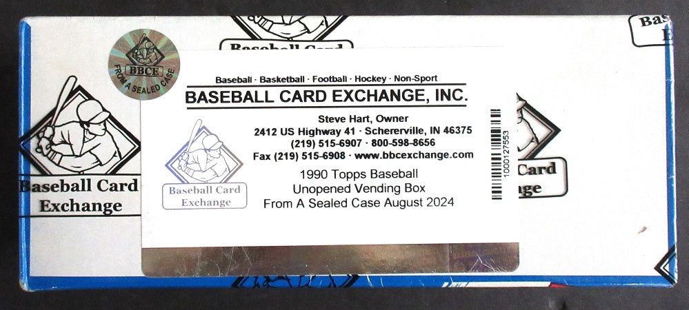 1990 Topps Baseball Unopened Vending Box (FASC)