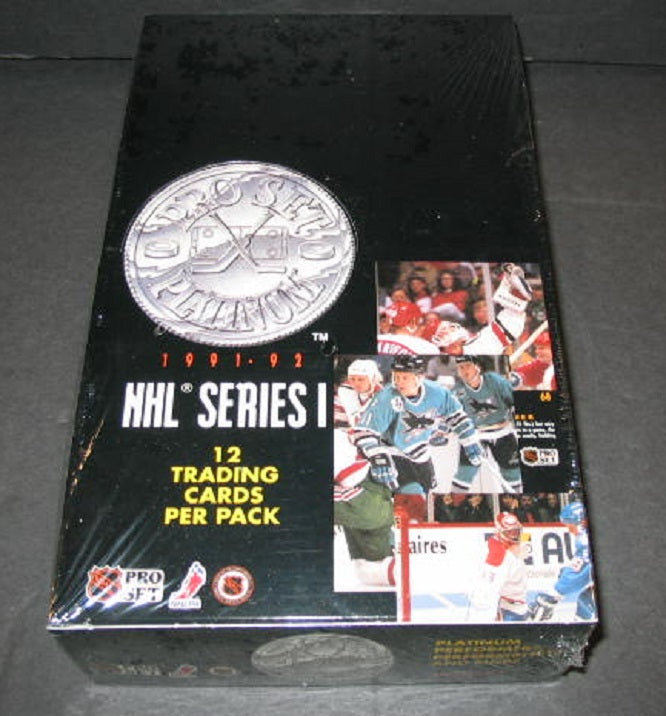 1991/92 Pro Set Platinum Hockey Series 1 Box (36/12)