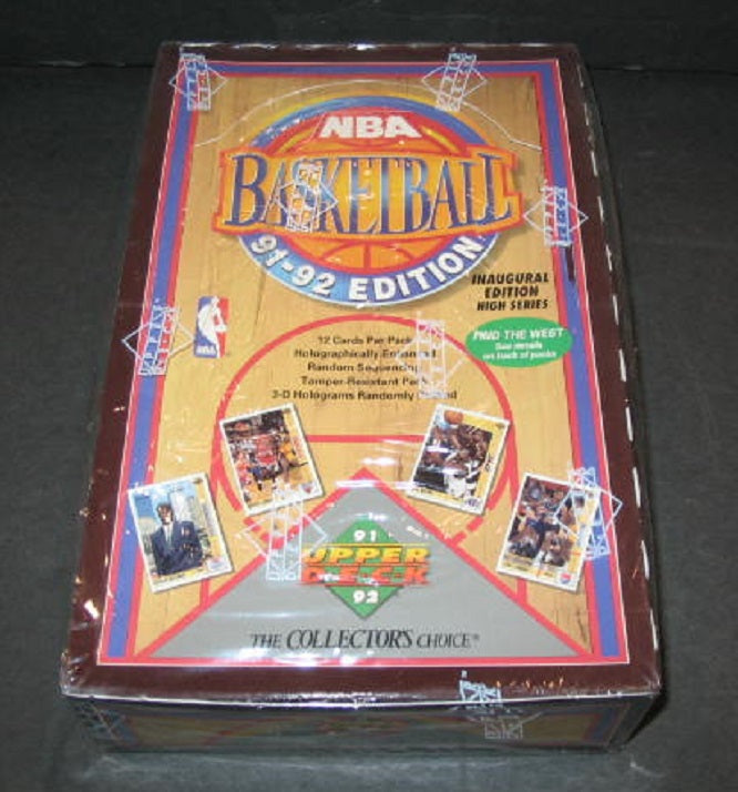 1991/92 Upper Deck Basketball High Series Box