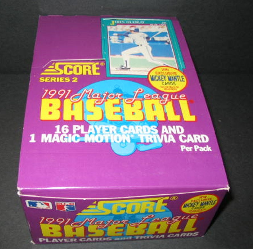 1991 Score Baseball Series 2 Box