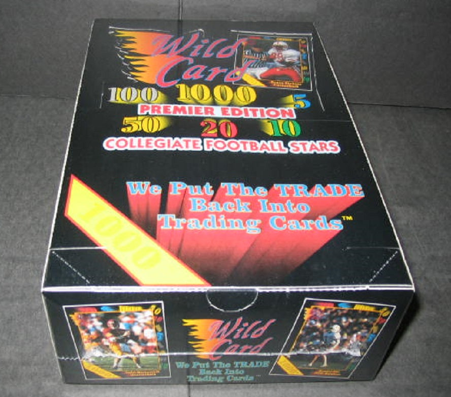 1991 Wild Card Collegiate Football Box