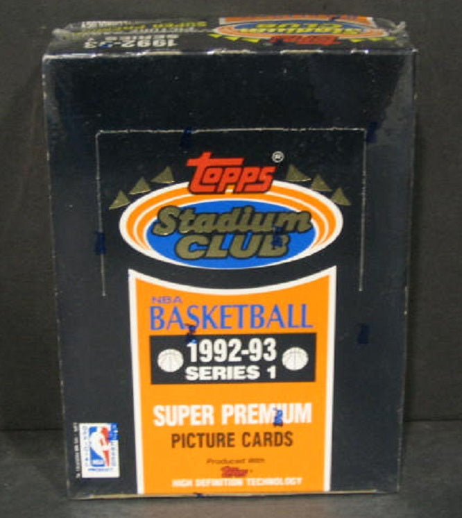 1992/93 Topps Stadium Club Basketball Series 1 Box