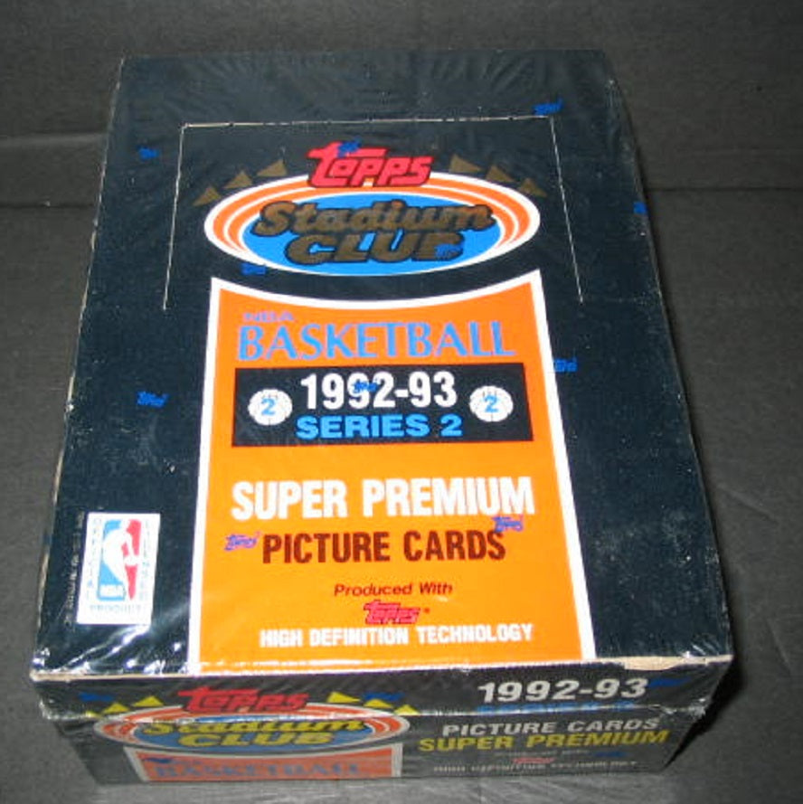 1992/93 Topps Stadium Club Basketball Series 2 Box