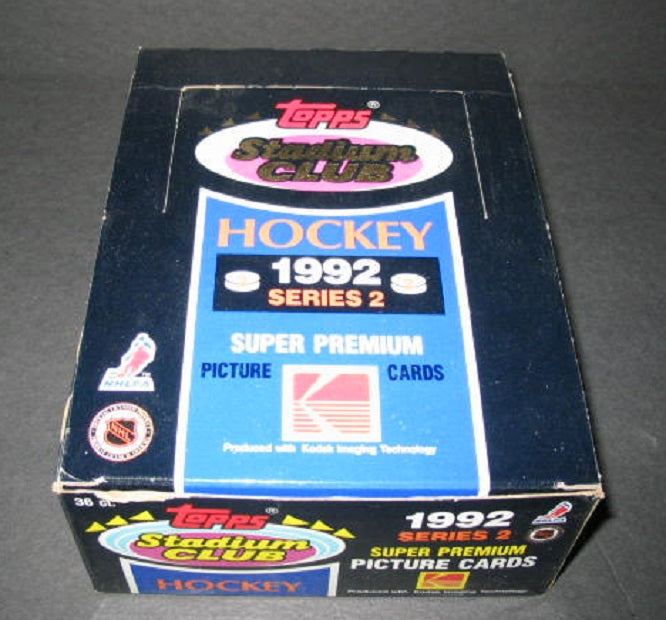 1992/93 Topps Stadium Club Hockey Series 2 Box
