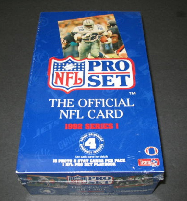 1992 Pro Set Football Series 1 Box