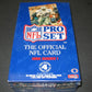 1992 Pro Set Football Series 1 Box