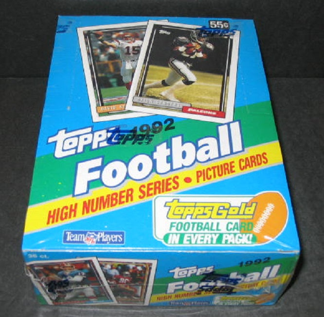 1992 Topps Football High Number Series Box