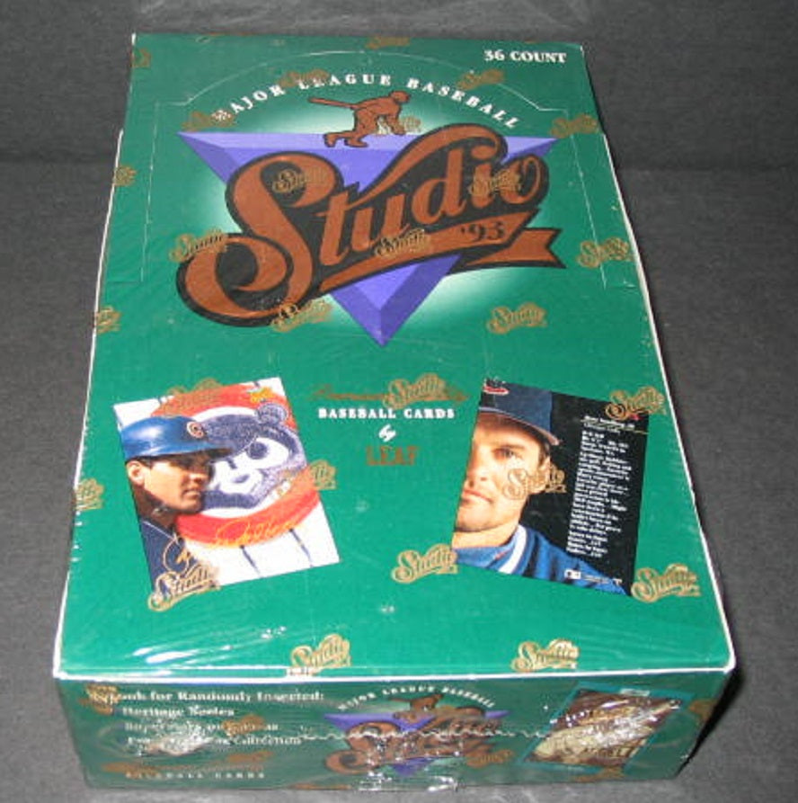 1993 Donruss Leaf Studio Baseball Box