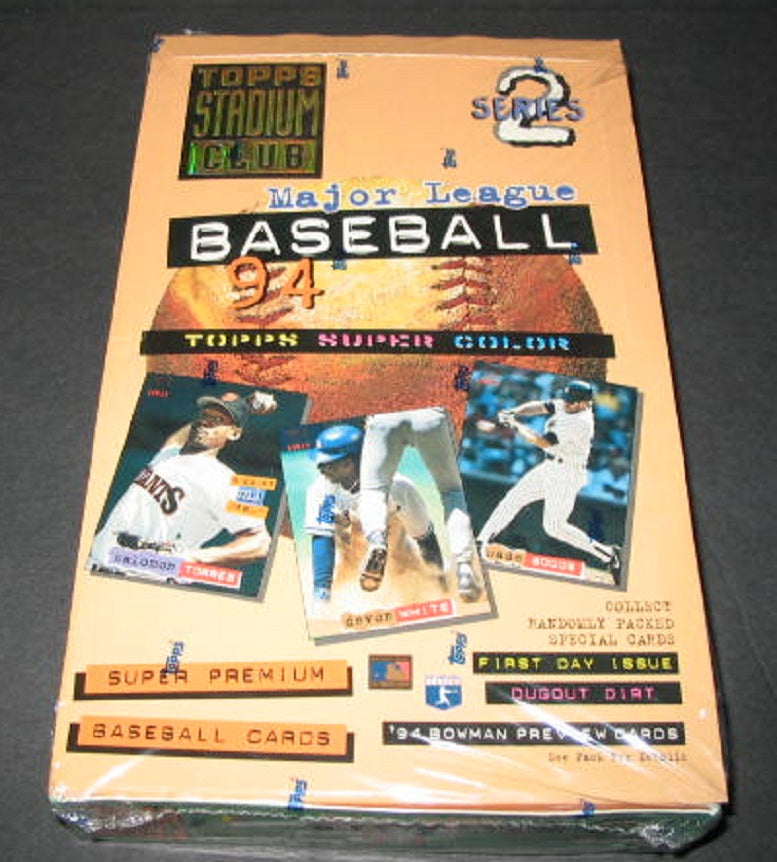 1994 Topps Stadium Club Baseball Series 2 Box (24/12)