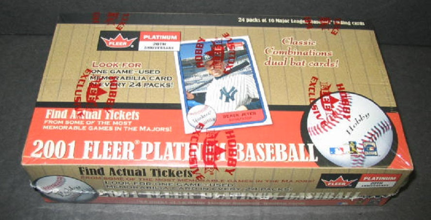 2001 Fleer Platinum Baseball Box (Hobby)