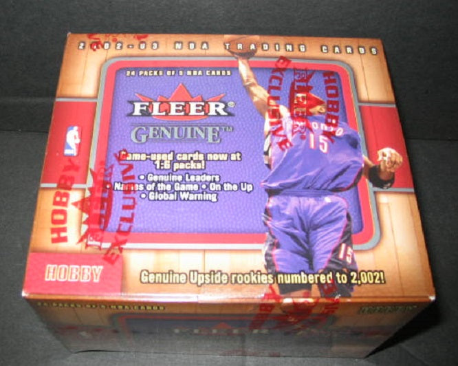 2002/03 Fleer Genuine Basketball Box (Hobby)