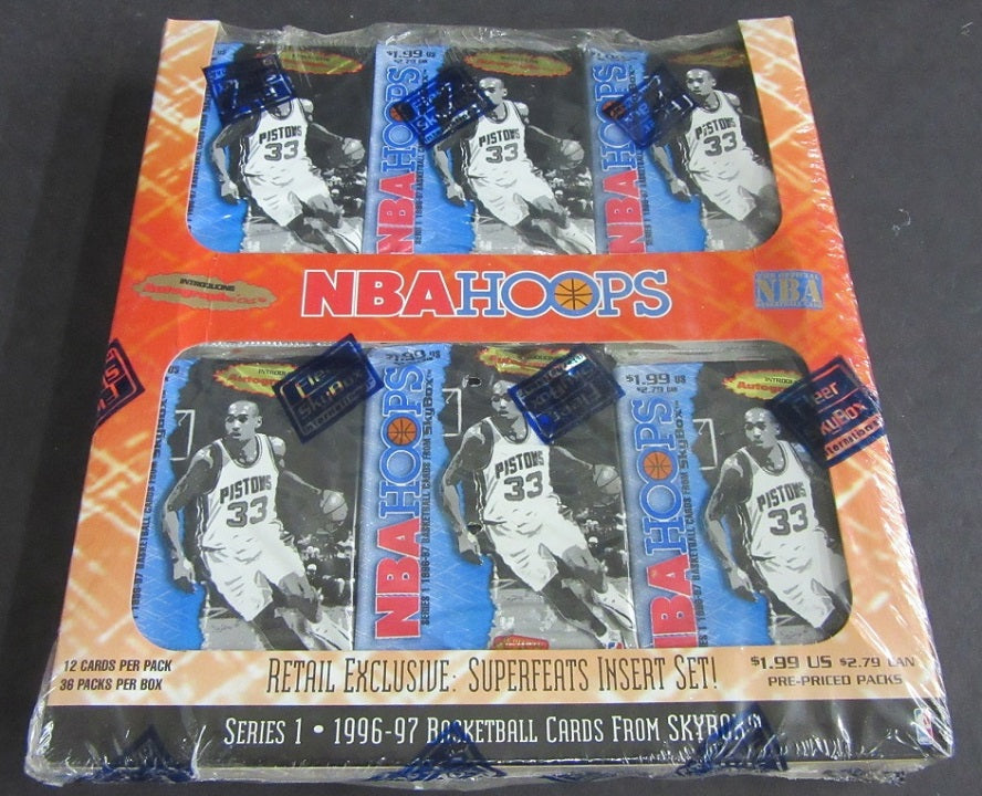 1996/97 Hoops Basketball Series 1 Box (Retail) (36/12) (Magazine)
