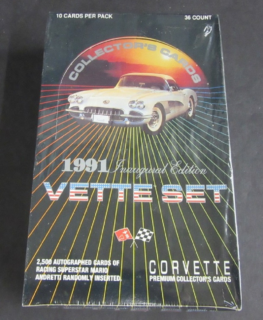 1991 Collect-A-Card Corvette Vette Set Collector Cards Box