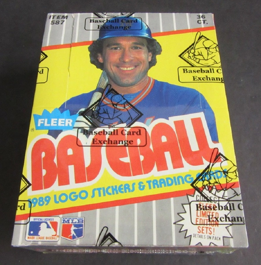 1989 Fleer Baseball Unopened Wax Box (FASC) (Code 83641)