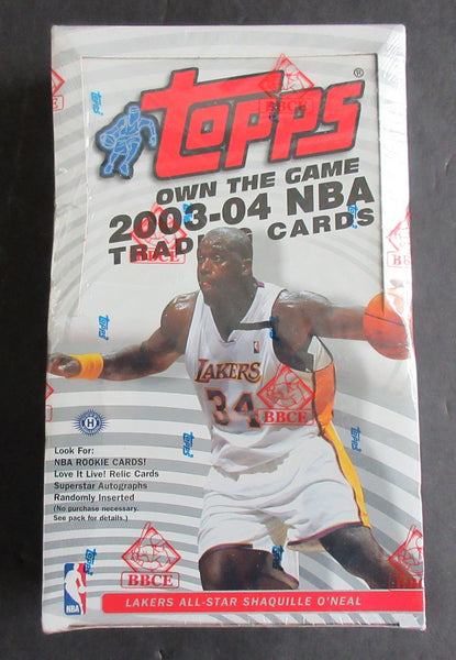 2003/04 Topps Basketball Box (Hobby) (BBCE) – Baseball Card Exchange