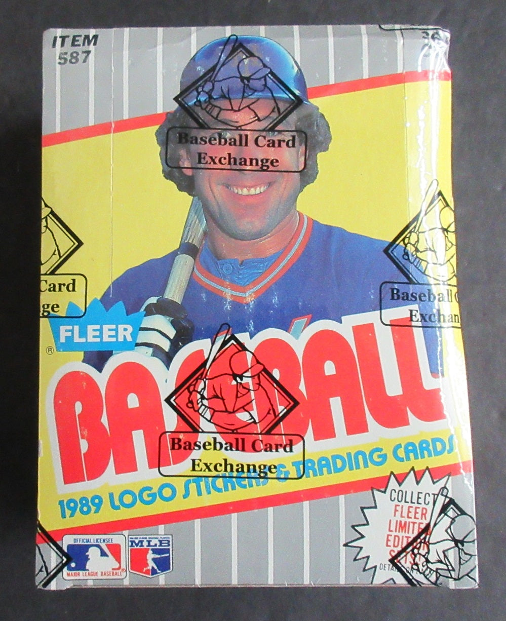 1989 Fleer Baseball Unopened Wax Box (FASC) (Code 90412)