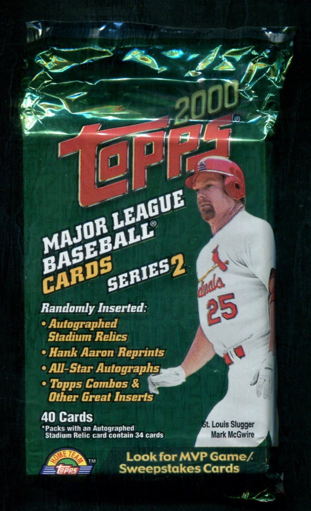 2000 Topps Baseball Unopened Series 2 Jumbo Pack (40) (HTA)