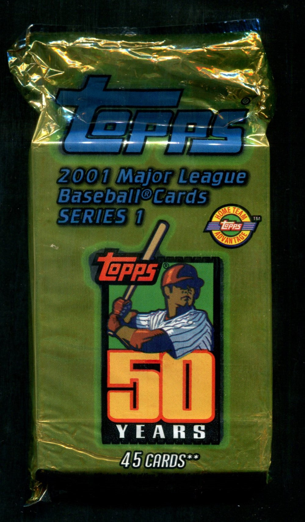 2001 Topps Baseball Unopened Series 1 Jumbo Pack (45) (HTA)