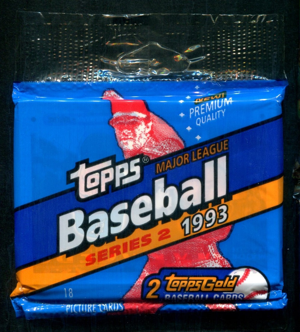 1993 Topps Baseball Unopened Series 2 Jumbo Pack (18)