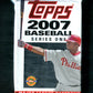 2007 Topps Baseball Unopened Series 1 Jumbo Pack (50) (HTA)