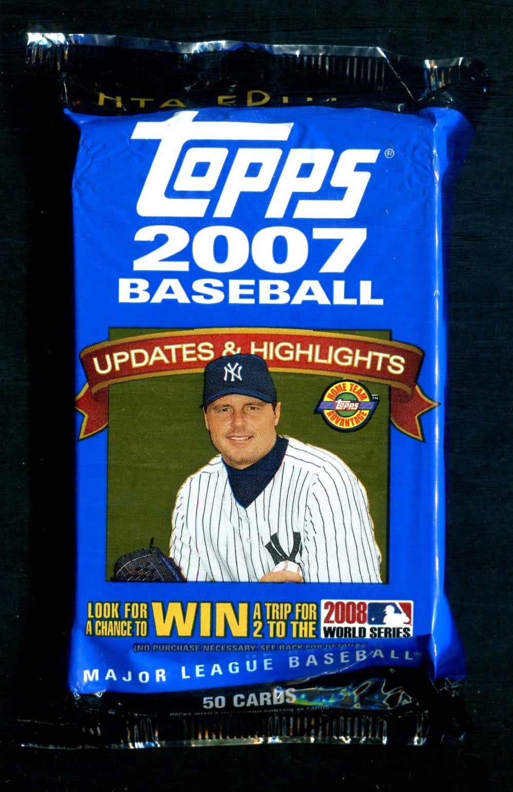 2007 Topps Baseball Unopened Updates & Highlights Jumbo Pack (50) (HTA)