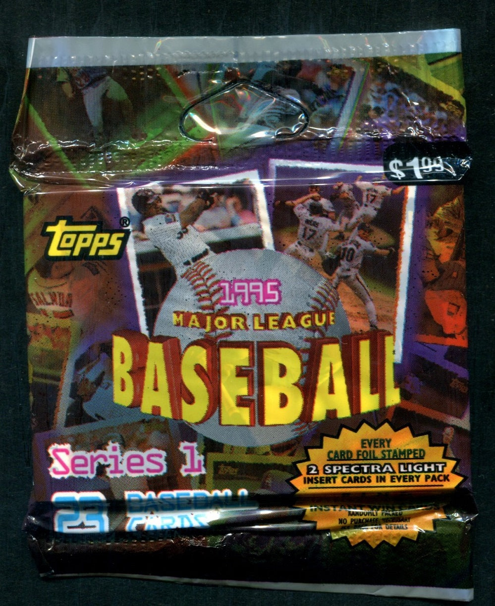 1995 Topps Baseball Unopened Series 1 Jumbo Pack (23)