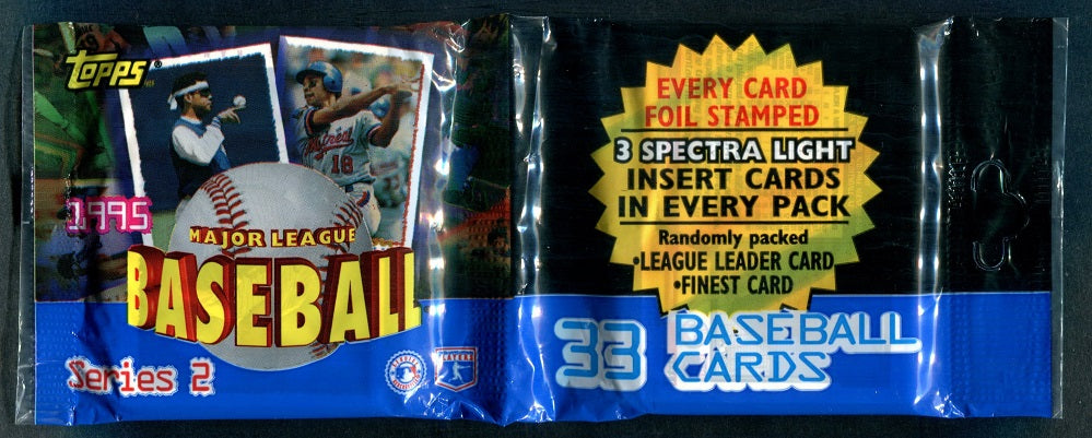 1995 Topps Baseball Unopened Series 2 Jumbo Pack (33)