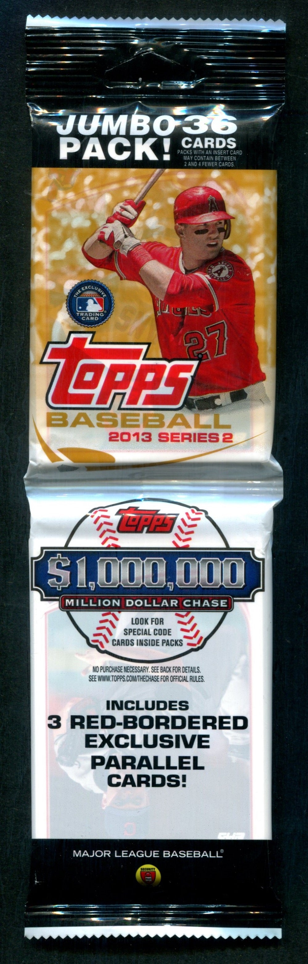 2013 Topps Baseball Unopened Series 2 Jumbo Pack (36)