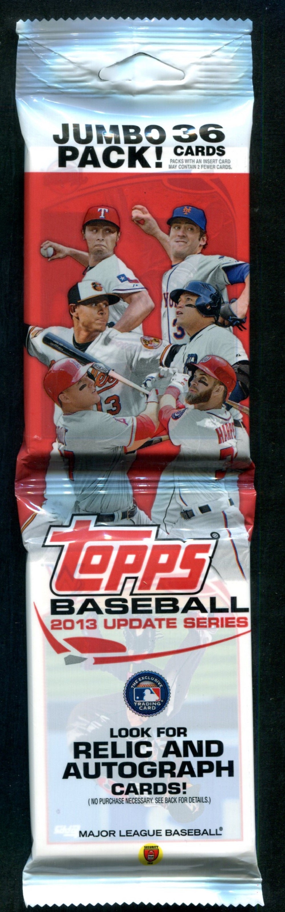 2013 Topps Baseball Unopened Update Series Jumbo Pack (36)