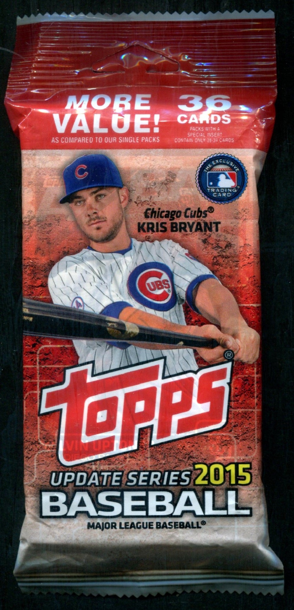 2015 Topps Baseball Unopened Update Series Value Jumbo Pack (36)