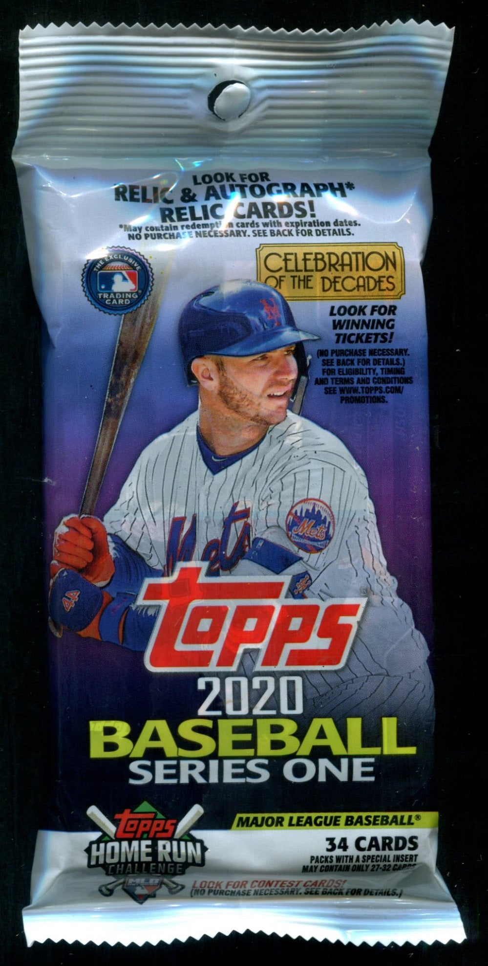 2020 Topps Baseball Unopened Series 1 Jumbo Hanger Pack (34)