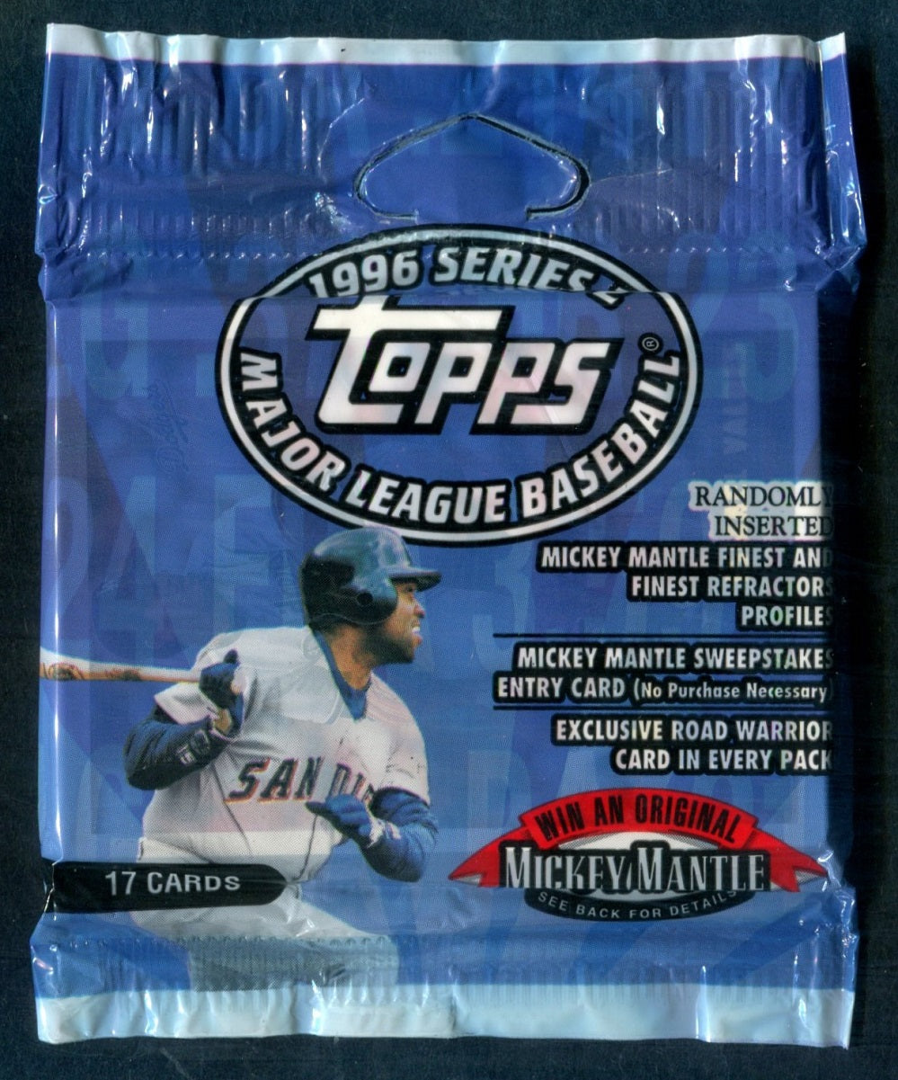 1996 Topps Baseball Unopened Series 2 Jumbo Pack (17)