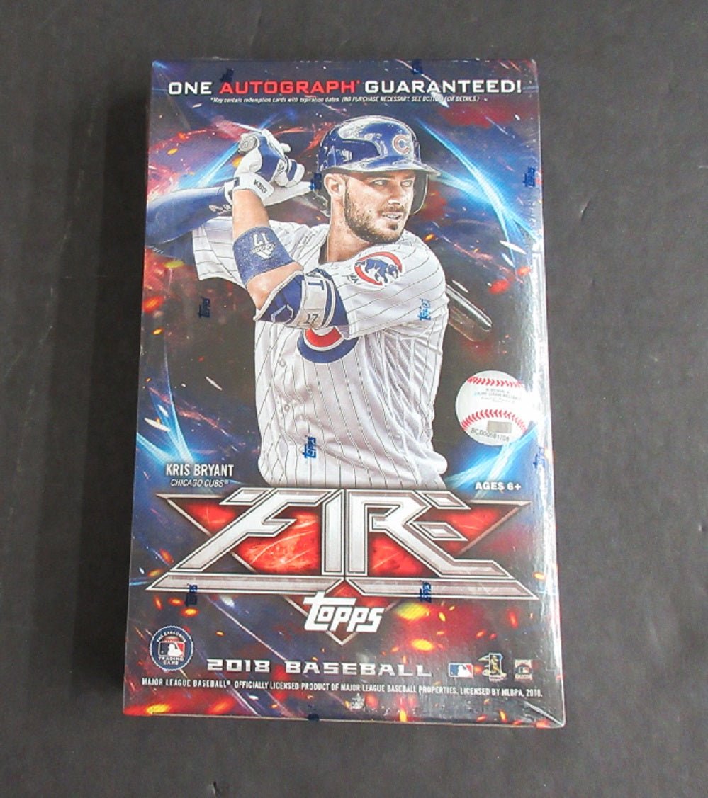 2018 Topps Fire Baseball Box (20/6)