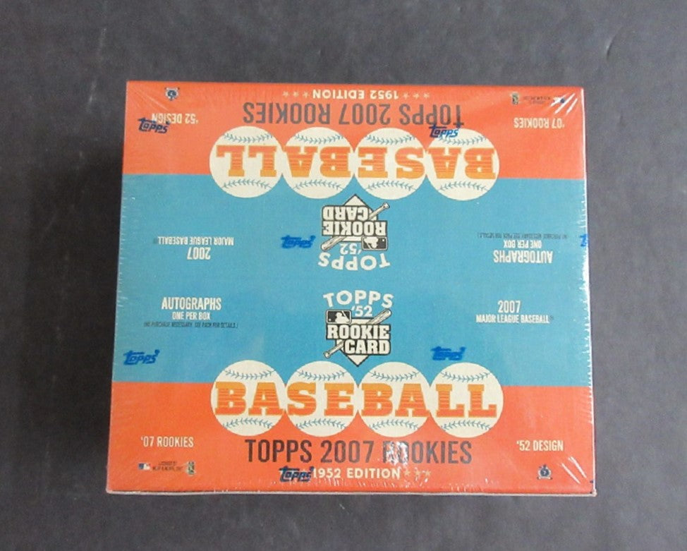 2007 Topps 1952 Style Rookies Baseball Box (Retail) (20/8)